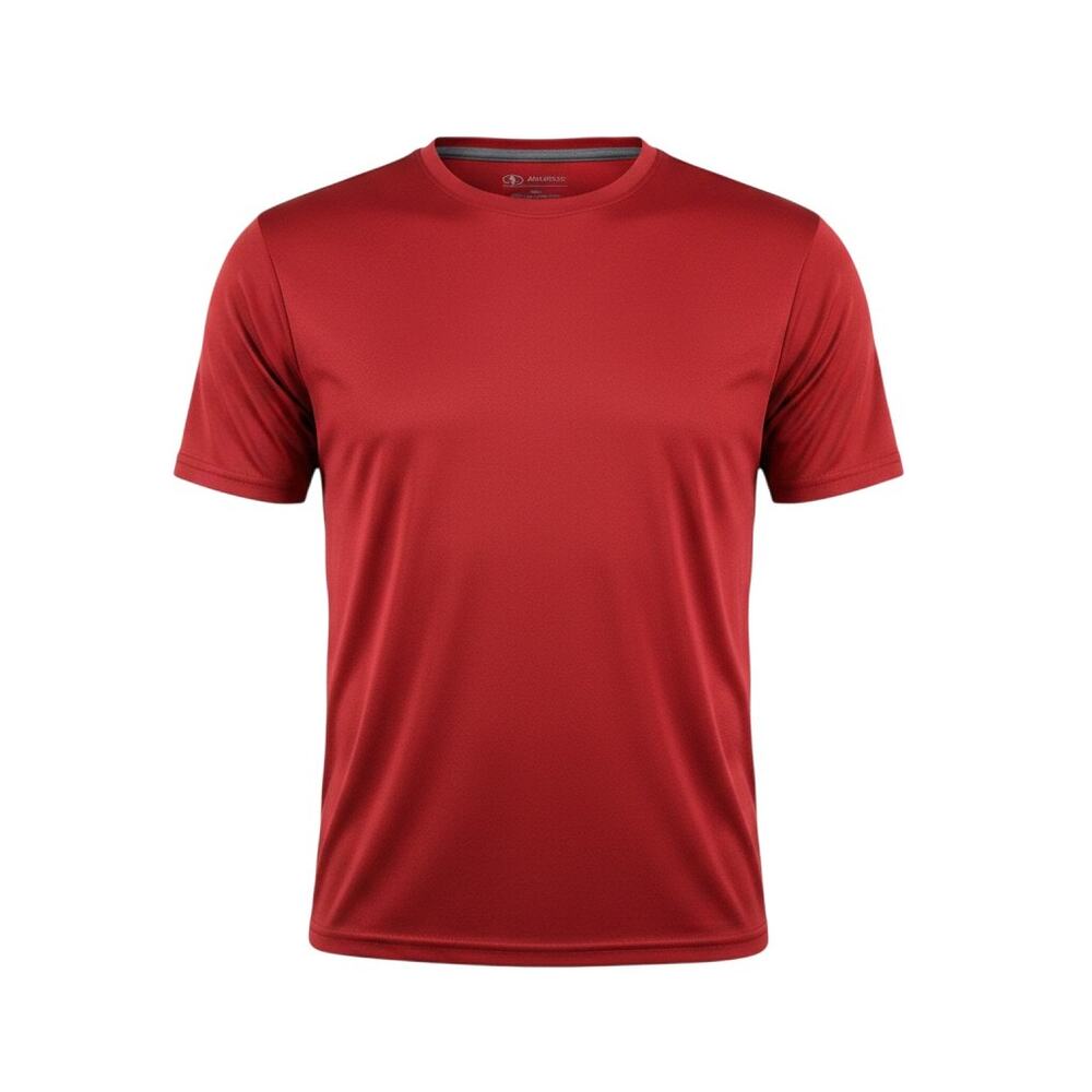 Athletic Works Men's Athletic Performance Shirt Red XL Short Sleeve